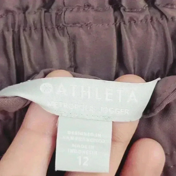 Athleta Metropolis Jogger Track Lavender Women's 12 - Picture 5 of 7